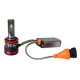 GloboStar® 82084 H8 HL Line KIT Βασικού Φωτισμού Αυτοκινήτου & Φορτηγού 3rd Generation Can-Bus Extreme Series LED CREE CXB COB 100W 24000lm DC 9-32V Αδιάβροχο IP67 Ψυχρό Λευκό 6000K