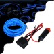 GloboStar® 82205 TUBE 360° Degree Διακοσμητική EL-Wire Neon Αυτοκινήτου Κορδόνι ΣΕΤ 3m 1W/3m 30lm/m 360° DC 12V με Βύσμα Αναπτήρα Αυτοκινήτου Αδιάβροχη IP68 Μπλε