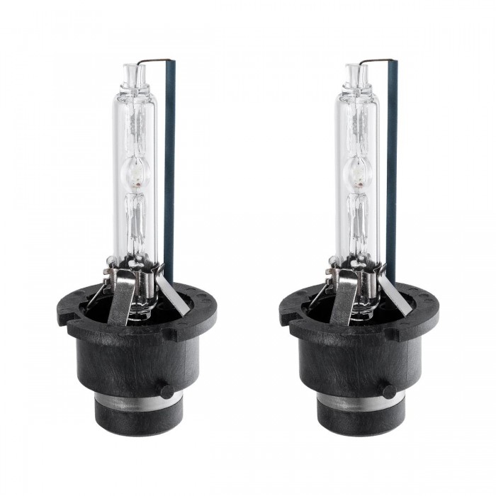 GloboStar® D4S/D4R 84028 Λάμπες Αυτοκινήτου HID Xenon Super Vision High Brightness +60% E1 ECER37 360° DC 12-24V IP20 Φ3.5 x  Υ7.5cm 4300K- Σετ 2 Τεμαχίων