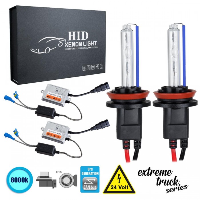 GloboStar® 84141 H16 XCB Line KIT Βασικού Φωτισμού Φορτηγού 3rd Generation Can-Bus Extreme Truck Series XENON 110W 10350lm DC 24V Αδιάβροχο IP65 Ψυχρό Λευκό 8000K GloboStar® 84141 H16 XCB Line KIT Βασικού Φωτισμού Φορτηγού 3rd Generation Can-Bus Extreme Truck Series XENON 110W 10350lm DC 24V Αδιάβροχο IP65 Ψυχρό Λευκό 8000K
