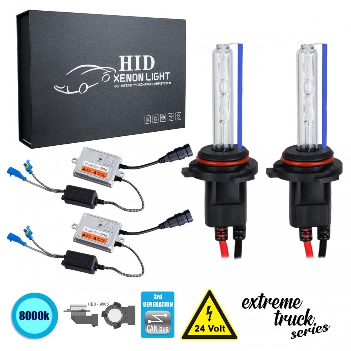 GloboStar® 84142 HB3 9005 XCB Line KIT Βασικού Φωτισμού Φορτηγού 3rd Generation Can-Bus Extreme Truck Series XENON 110W 10350lm DC 24V Αδιάβροχο IP65 Ψυχρό Λευκό 8000K GloboStar® 84142 HB3 9005 XCB Line KIT Βασικού Φωτισμού Φορτηγού 3rd Generation Can-Bus Extreme Truck Series XENON 110W 10350lm DC 24V Αδιάβροχο IP65 Ψυχρό Λευκό 8000K