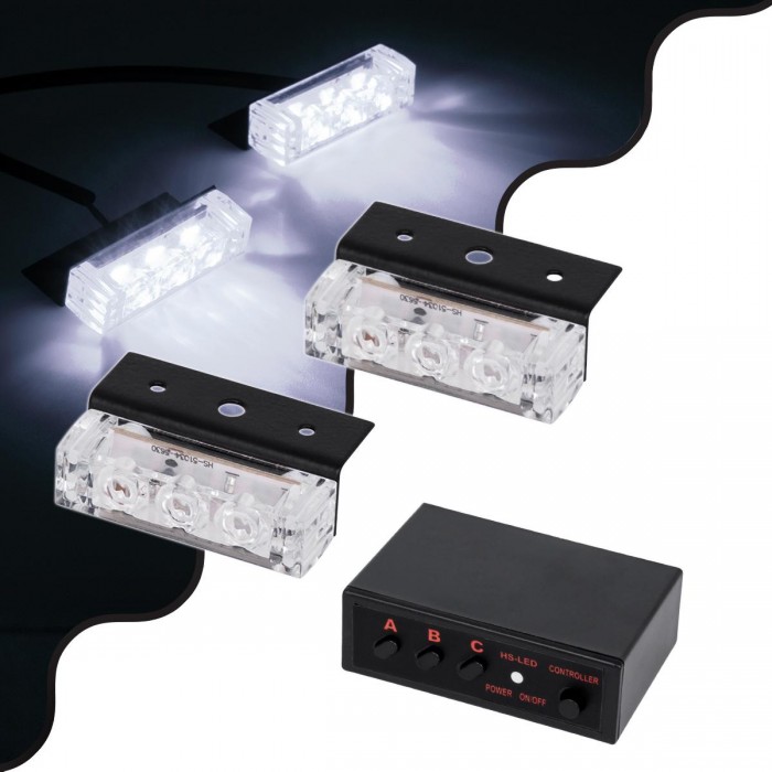 GloboStar® 85004 PRO Series ΣΕΤ 2 x Μπάρες Σήμανσης Οχήματος Ασθενοφόρου για Αυτοκίνητα & Φορτηγά 3 Προγραμμάτων Φωτισμού STROBE LED HIGH POWER 6W DC 10-30V Αδιάβροχο IP65 Ψυχρό Λευκό 6000K GloboStar® 85004 PRO Series ΣΕΤ 2 x Μπάρες Σήμανσης Οχήματος Ασθενοφόρου για Αυτοκίνητα & Φορτηγά 3 Προγραμμάτων Φωτισμού STROBE LED HIGH POWER 6W DC 10-30V Αδιάβροχο IP65 Ψυχρό Λευκό 6000K
