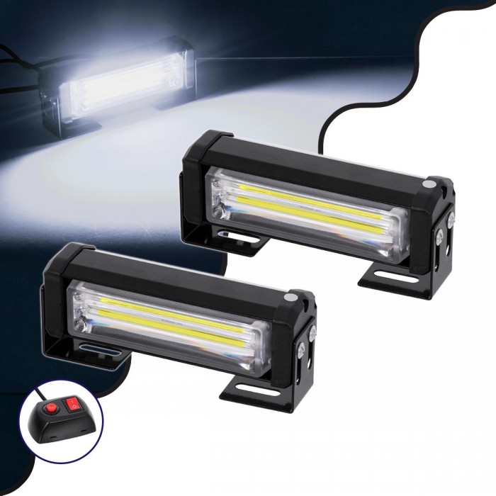 GloboStar® 85028 PRO Series ΣΕΤ 2 x Μπάρες Σήμανσης Οχήματος Ασθενοφόρου για Αυτοκίνητα & Φορτηγά 13 Προγραμμάτων Φωτισμού LED CREE CXB COB 18W DC 10-30V Αδιάβροχο IP65 Ψυχρό Λευκό 6000K GloboStar® 85028 PRO Series ΣΕΤ 2 x Μπάρες Σήμανσης Οχήματος Ασθενοφόρου για Αυτοκίνητα & Φορτηγά 13 Προγραμμάτων Φωτισμού LED CREE CXB COB 18W DC 10-30V Αδιάβροχο IP65 Ψυχρό Λευκό 6000K