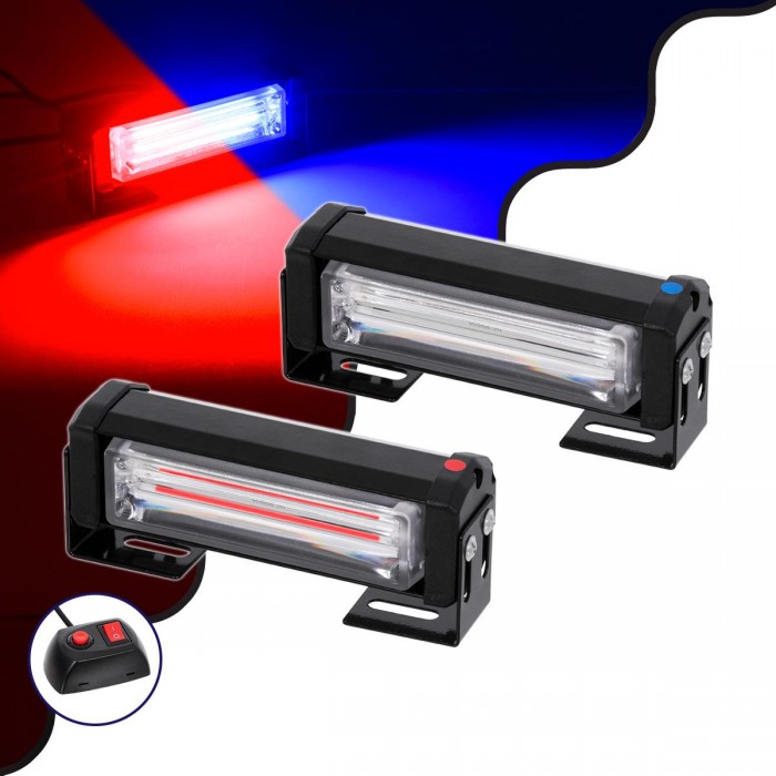GloboStar® 85029 PRO Series ΣΕΤ 2 x Μπάρες Σήμανσης Οχήματος Αστυνομίας για Αυτοκίνητα & Φορτηγά 13 Προγραμμάτων Φωτισμού LED CREE CXB COB 18W DC 10-30V Αδιάβροχο IP65 Κόκκινο & Μπλε GloboStar® 85029 PRO Series ΣΕΤ 2 x Μπάρες Σήμανσης Οχήματος Αστυνομίας για Αυτοκίνητα & Φορτηγά 13 Προγραμμάτων Φωτισμού LED CREE CXB COB 18W DC 10-30V Αδιάβροχο IP65 Κόκκινο & Μπλε