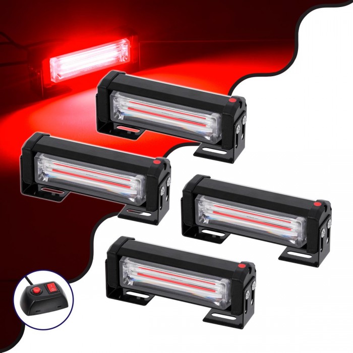 GloboStar® 85030 PRO Series ΣΕΤ 4 x Μπάρες Σήμανσης Οχήματος Πυροσβεστικής για Αυτοκίνητα & Φορτηγά 13 Προγραμμάτων Φωτισμού STROBE LED CREE CXB COB 36W DC 10-30V Αδιάβροχο IP65 Κόκκινο GloboStar® 85030 PRO Series ΣΕΤ 4 x Μπάρες Σήμανσης Οχήματος Πυροσβεστικής για Αυτοκίνητα & Φορτηγά 13 Προγραμμάτων Φωτισμού STROBE LED CREE CXB COB 36W DC 10-30V Αδιάβροχο IP65 Κόκκινο