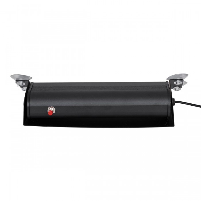 GloboStar® 85109 PRO Series Μπάρα Σήμανσης με Βεντούζες Στήριξης για Παρμπρίζ Οχήματος Οδικής Βοήθείας για Αυτοκίνητα & Φορτηγά 9 Προγραμμάτων Φωτισμού STROBE LED SMD 8W DC 10-30V IP20 Πορτοκαλί