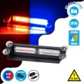 GloboStar® 85117 PRO Series Μπάρα Σήμανσης με Βεντούζες για Παρμπρίζ Οχήματος Αστυνομίας για Αυτοκίνητα & Φορτηγά 13 Προγραμμάτων Φωτισμού LED CREE CXB COB 18W DC 10-30V IP20 Κόκκινο & Μπλε