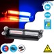 GloboStar® 85117 PRO Series Μπάρα Σήμανσης με Βεντούζες για Παρμπρίζ Οχήματος Αστυνομίας για Αυτοκίνητα & Φορτηγά 13 Προγραμμάτων Φωτισμού LED CREE CXB COB 18W DC 10-30V IP20 Κόκκινο & Μπλε