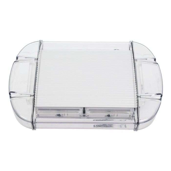 GloboStar® 85174 PRO Series Φάρος Σήμανσης Οχήματος Πυροσβεστικής για Αυτοκίνητα & Φορτηγά 6 Προγραμμάτων Φωτισμού STROBE LED COB 60W DC 10-30V Αδιάβροχος IP66 Κόκκινο