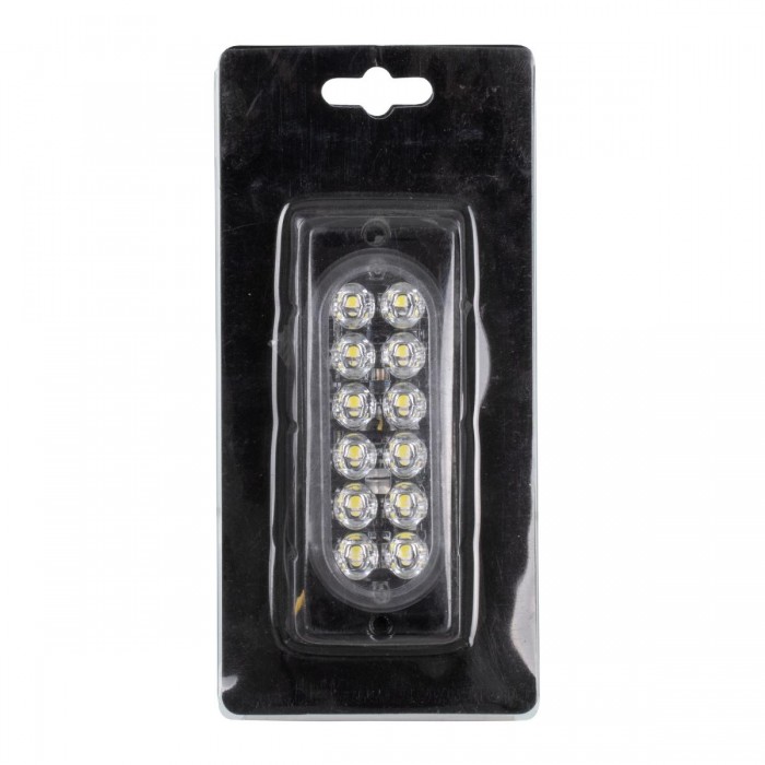 GloboStar® 85263 PRO Series Μπάρα Σήμανσης Οχήματος Ασθενοφόρου για Αυτοκίνητα & Φορτηγά Φωτισμού STROBE LED SMD 3030 12W DC 12-24V Αδιάβροχη IP65 Ψυχρό Λευκό 6000K