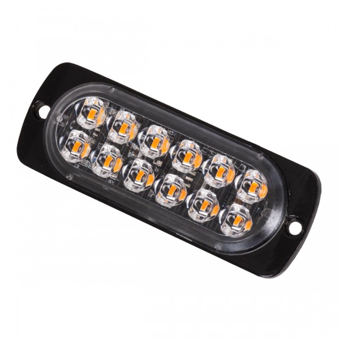 GloboStar® 85264 PRO Series Μπάρα Σήμανσης Οχήματος Οδικής Βοήθείας για Αυτοκίνητα & Φορτηγά Φωτισμού STROBE LED SMD 3030 12W DC 12-24V Αδιάβροχη IP65 Πορτοκαλί