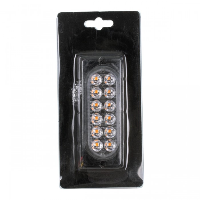 GloboStar® 85264 PRO Series Μπάρα Σήμανσης Οχήματος Οδικής Βοήθείας για Αυτοκίνητα & Φορτηγά Φωτισμού STROBE LED SMD 3030 12W DC 12-24V Αδιάβροχη IP65 Πορτοκαλί