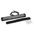 GloboStar® 85268 PRO Series Μπάρα Σήμανσης Οχήματος Αστυνομίας για Αυτοκίνητα & Φορτηγά 10 Προγραμμάτων Φωτισμού STROBE LED SMD 3030 15W DC 12-24V Αδιάβροχη IP65 Μπλε