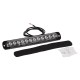 GloboStar® 85268 PRO Series Μπάρα Σήμανσης Οχήματος Αστυνομίας για Αυτοκίνητα & Φορτηγά 10 Προγραμμάτων Φωτισμού STROBE LED SMD 3030 15W DC 12-24V Αδιάβροχη IP65 Μπλε