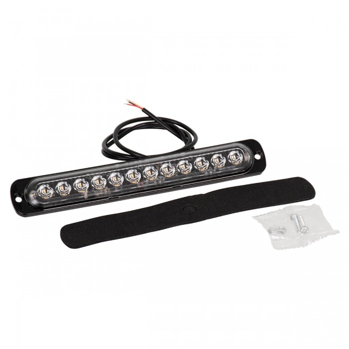 GloboStar® 85269 PRO Series Μπάρα Σήμανσης Οχήματος Οδικής Βοήθείας για Αυτοκίνητα & Φορτηγά 10 Προγραμμάτων Φωτισμού STROBE LED SMD 3030 15W DC 12-24V Αδιάβροχη IP65 Πορτοκαλί