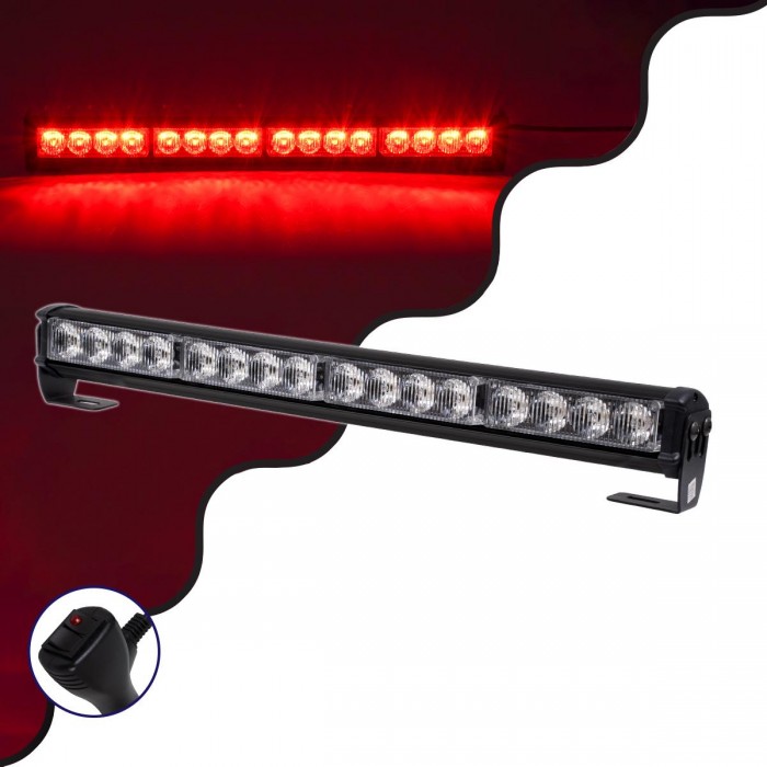 GloboStar® 85272 PRO Series Μπάρα Σήμανσης Οχήματος Πυροσβεστικής για Αυτοκίνητα & Φορτηγά 16 Προγραμμάτων Φωτισμού STROBE LED SMD 3030 32W DC 10-30V Αδιάβροχη IP66 Κόκκινο GloboStar® 85272 PRO Series Μπάρα Σήμανσης Οχήματος Πυροσβεστικής για Αυτοκίνητα & Φορτηγά 16 Προγραμμάτων Φωτισμού STROBE LED SMD 3030 32W DC 10-30V Αδιάβροχη IP66 Κόκκινο