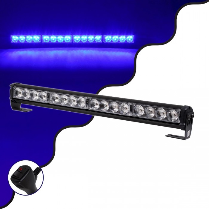 GloboStar® 85274 PRO Series Μπάρα Σήμανσης Οχήματος Αστυνομίας για Αυτοκίνητα & Φορτηγά 16 Προγραμμάτων Φωτισμού STROBE LED SMD 3030 32W DC 10-30V Αδιάβροχη IP66 Μπλε GloboStar® 85274 PRO Series Μπάρα Σήμανσης Οχήματος Αστυνομίας για Αυτοκίνητα & Φορτηγά 16 Προγραμμάτων Φωτισμού STROBE LED SMD 3030 32W DC 10-30V Αδιάβροχη IP66 Μπλε