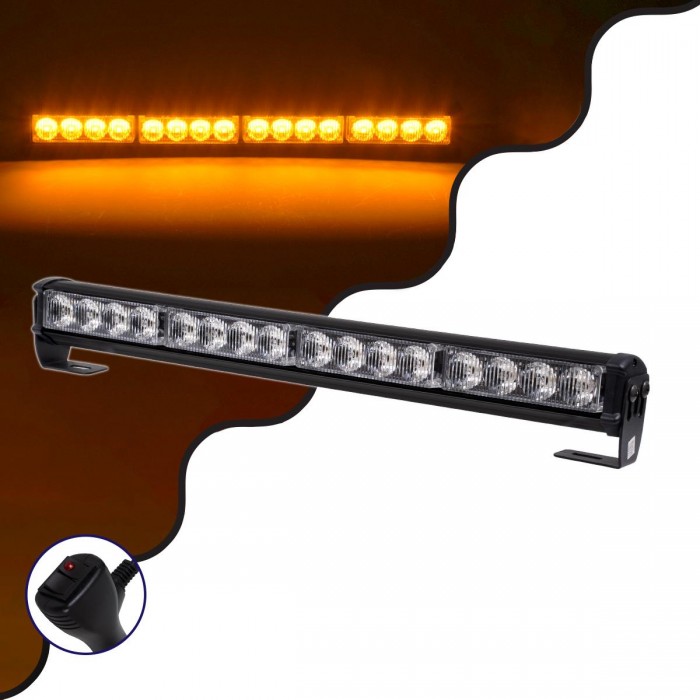 GloboStar® 85275 PRO Series Μπάρα Σήμανσης Οχήματος Οδικής Βοήθείας για Αυτοκίνητα & Φορτηγά 16 Προγραμμάτων Φωτισμού STROBE LED SMD 3030 32W DC 10-30V Αδιάβροχη IP66 Πορτοκαλί GloboStar® 85275 PRO Series Μπάρα Σήμανσης Οχήματος Οδικής Βοήθείας για Αυτοκίνητα & Φορτηγά 16 Προγραμμάτων Φωτισμού STROBE LED SMD 3030 32W DC 10-30V Αδιάβροχη IP66 Πορτοκαλί