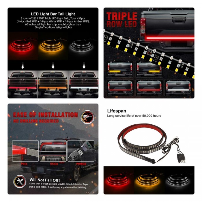 GloboStar® 85330 Car Backlit LED Strip Εύκαμπτη Ταινία 150cm Σήμανσης DRL Αυτοκινήτου 6 Προγραμμάτων Φωτισμού LED SMD 2835 80W DC 12V Αδιάβροχη IP68 Πορτοκαλί - Κόκκινο - Ψυχρό Λευκό 6000K GloboStar® 85330 Car Backlit LED Strip Εύκαμπτη Ταινία 150cm Σήμανσης DRL Αυτοκινήτου 6 Προγραμμάτων Φωτισμού LED SMD 2835 80W DC 12V Αδιάβροχη IP68 Πορτοκαλί - Κόκκινο - Ψυχρό Λευκό 6000K