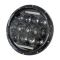 GloboStar® 85417 Σετ 2 x Φανάρια JEEP WRANGLER 7'' Ιντσών Βασικού Φωτισμού H/L με Ring Light DRL & Φλας LED CREE CXB COB 75W 12000lm DC 10-30V Αδιάβροχα IP67 Ψυχρό Λευκό 6000K