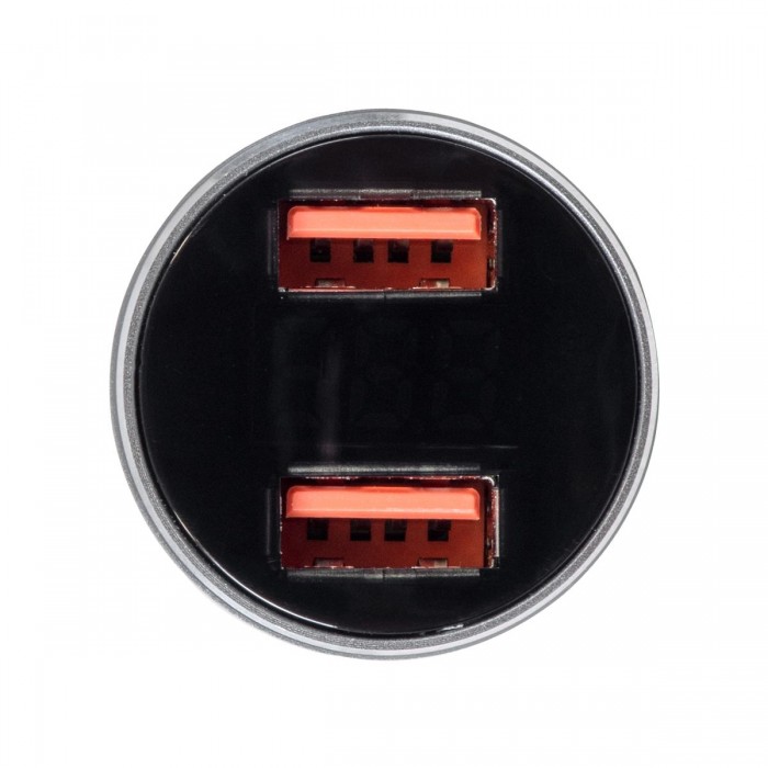GloboStar® 85435 Φορτιστής Αναπτήρα Αυτοκινήτου Γρήγορης Φόρτισης PD 36W 6A με 2 Θύρες USB Ασημί Νίκελ GloboStar® 85435 Φορτιστής Αναπτήρα Αυτοκινήτου Γρήγορης Φόρτισης PD 36W 6A με 2 Θύρες USB Ασημί Νίκελ