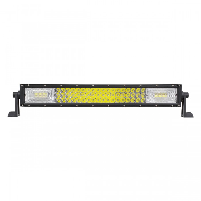 GloboStar® 85482 PRO Series Μπάρα Ίσια - Straight TRI-ROW 7D για Αυτοκίνητα & Φορτηγά LED CREE XBD 270W 27000lm 15° & 60° DC 10-30V Αδιάβροχη IP65 Ψυχρό Λευκό 6000K