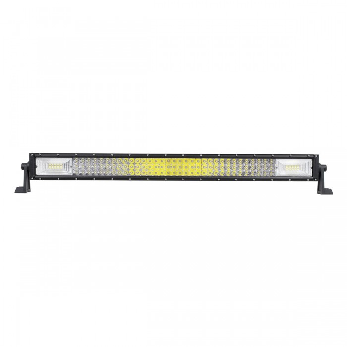 GloboStar® 85483 PRO Series Μπάρα Ίσια - Straight TRI-ROW 7D για Αυτοκίνητα & Φορτηγά LED CREE XBD 405W 40500lm 15° & 60° DC 10-30V Αδιάβροχη IP65 Ψυχρό Λευκό 6000K