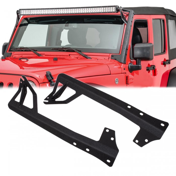 GloboStar® 85557 ΣΕΤ 2 Βάσεις Στήριξης για 1 Μπάρα LED για JEEP WRANGLER JK Μοντέλο από 2007 έως 2018 GloboStar® 85557 ΣΕΤ 2 Βάσεις Στήριξης για 1 Μπάρα LED για JEEP WRANGLER JK Μοντέλο από 2007 έως 2018