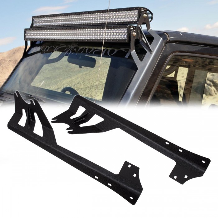 GloboStar® 85558 ΣΕΤ 2 Βάσεις Στήριξης για 2 Μπάρες LED για JEEP WRANGLER JK Μοντέλο από 2007 έως 2018 GloboStar® 85558 ΣΕΤ 2 Βάσεις Στήριξης για 2 Μπάρες LED για JEEP WRANGLER JK Μοντέλο από 2007 έως 2018
