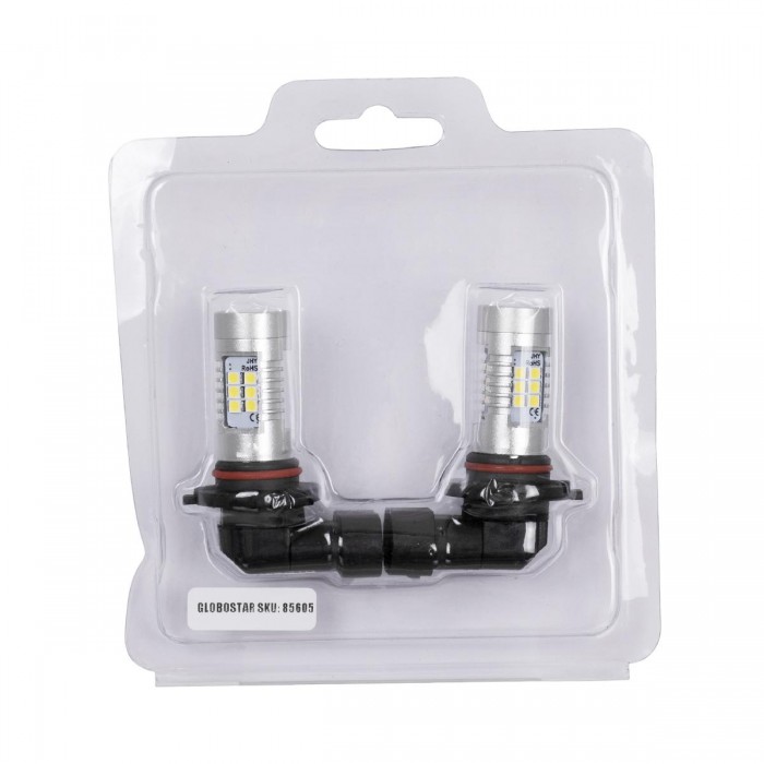 GloboStar® 85605 HB3 9005 JHY Line KIT Βασικού Φωτισμού Αυτοκινήτου & Μοτοσυκλέτας 2nd Generation Can-Bus Series LED SMD 3030 80W 8000lm DC 12V Αδιάβροχο IP65 Ψυχρό Λευκό 6000K