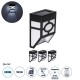 GloboStar® 85708 ΣΕΤ 4 Τεμαχίων Αυτόνομα Ηλιακά Φωτιστικά Τοίχου Μαύρα-Λευκά LED SMD 1W 100lm με Ενσωματωμένη Μπαταρία 600mAh - Φωτοβολταϊκό Πάνελ με Αισθητήρα Ημέρας-Νύχτας Αδιάβροχα IP65 Ψυχρό Λευκό 6000K GloboStar® 85708 ΣΕΤ 4 Τεμαχίων Αυτόνομα Ηλιακά Φωτιστικά Τοίχου Μαύρα-Λευκά LED SMD 1W 100lm με Ενσωματωμένη Μπαταρία 600mAh - Φωτοβολταϊκό Πάνελ με Αισθητήρα Ημέρας-Νύχτας Αδιάβροχα IP65 Ψυχρό Λευκό 6000K