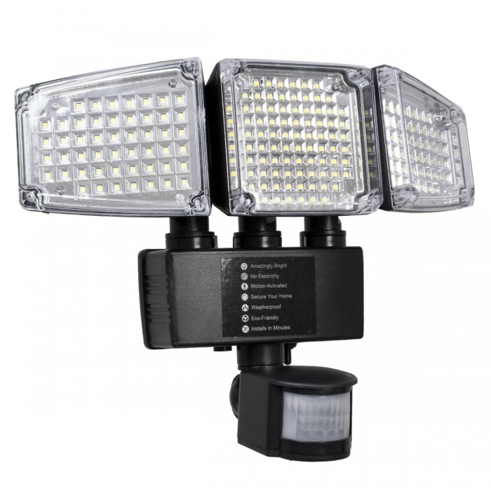 GloboStar® 85711 Αυτόνομος Ηλιακός Προβολέας με Τρεις Περιστρεφόμενες Κεφαλές LED SMD 2835 50W 2500lm με Ενσωματωμένη Μπαταρία 3400mAh - Φωτοβολταϊκό Πάνελ με Αισθητήρα Ημέρας-Νύχτας - PIR Αισθητήρα Κίνησης Αδιάβροχο IP65 Ψυχρό Λευκό 6000K GloboStar® 85711 Αυτόνομος Ηλιακός Προβολέας με Τρεις Περιστρεφόμενες Κεφαλές LED SMD 2835 50W 2500lm με Ενσωματωμένη Μπαταρία 3400mAh - Φωτοβολταϊκό Πάνελ με Αισθητήρα Ημέρας-Νύχτας - PIR Αισθητήρα Κίνησης Αδιάβροχο IP65 Ψυχρό Λευκό 6000K