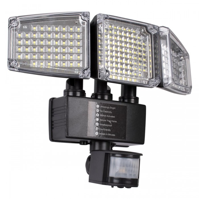 GloboStar® 85711 Αυτόνομος Ηλιακός Προβολέας με Τρεις Περιστρεφόμενες Κεφαλές LED SMD 2835 50W 2500lm με Ενσωματωμένη Μπαταρία 3400mAh - Φωτοβολταϊκό Πάνελ με Αισθητήρα Ημέρας-Νύχτας - PIR Αισθητήρα Κίνησης Αδιάβροχο IP65 Ψυχρό Λευκό 6000K GloboStar® 85711 Αυτόνομος Ηλιακός Προβολέας με Τρεις Περιστρεφόμενες Κεφαλές LED SMD 2835 50W 2500lm με Ενσωματωμένη Μπαταρία 3400mAh - Φωτοβολταϊκό Πάνελ με Αισθητήρα Ημέρας-Νύχτας - PIR Αισθητήρα Κίνησης Αδιάβροχο IP65 Ψυχρό Λευκό 6000K