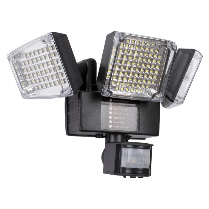 GloboStar® 85711 Αυτόνομος Ηλιακός Προβολέας με Τρεις Περιστρεφόμενες Κεφαλές LED SMD 2835 50W 2500lm με Ενσωματωμένη Μπαταρία 3400mAh - Φωτοβολταϊκό Πάνελ με Αισθητήρα Ημέρας-Νύχτας - PIR Αισθητήρα Κίνησης Αδιάβροχο IP65 Ψυχρό Λευκό 6000K GloboStar® 85711 Αυτόνομος Ηλιακός Προβολέας με Τρεις Περιστρεφόμενες Κεφαλές LED SMD 2835 50W 2500lm με Ενσωματωμένη Μπαταρία 3400mAh - Φωτοβολταϊκό Πάνελ με Αισθητήρα Ημέρας-Νύχτας - PIR Αισθητήρα Κίνησης Αδιάβροχο IP65 Ψυχρό Λευκό 6000K