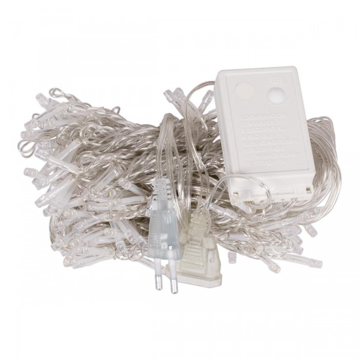 85801 Διακοσμητική Κουρτίνα 3 x 2 Μέτρα με Controller 8 Προγραμμάτων Φωτισμού - Επεκτεινόμενη 240 LED 6W AC 230V με Διάφανο Καλώδιο & Πρίζα Schuko IP20 Ψυχρό Λευκό 6000K Μ3 x Υ2m 85801 Διακοσμητική Κουρτίνα 3 x 2 Μέτρα με Controller 8 Προγραμμάτων Φωτισμού - Επεκτεινόμενη 240 LED 6W AC 230V με Διάφανο Καλώδιο & Πρίζα Schuko IP20 Ψυχρό Λευκό 6000K Μ3 x Υ2m