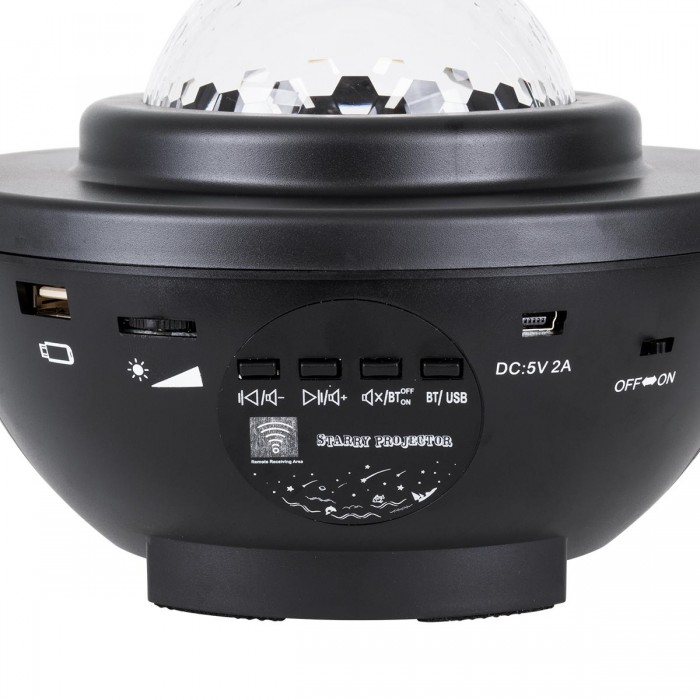 GloboStar® 85817 Μαύρο Επιτραπέζιο Διακοσμητικό Φωτιστικό Ειδικών Εφε NIGHT GALAXY WORLD 3D LED 10W DC 5V 2200mAh Επαναφορτιζόμενο με Bluetooth Speaker - Sound Activated - Καλώδιο Τροφοδοσίας USB και Ασύρματο Χειριστήριο RF 2.4Ghz Πολύχρωμo RGBW Dimmable GloboStar® 85817 Μαύρο Επιτραπέζιο Διακοσμητικό Φωτιστικό Ειδικών Εφε NIGHT GALAXY WORLD 3D LED 10W DC 5V 2200mAh Επαναφορτιζόμενο με Bluetooth Speaker - Sound Activated - Καλώδιο Τροφοδοσίας USB και Ασύρματο Χειριστήριο RF 2.4Ghz Πολύχρωμo RGBW Dimmable