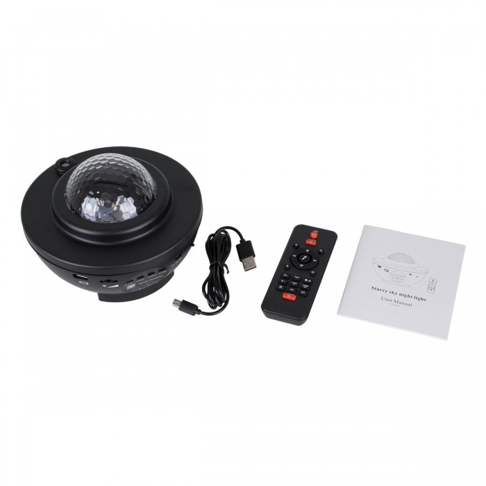 GloboStar® 85817 Μαύρο Επιτραπέζιο Διακοσμητικό Φωτιστικό Ειδικών Εφε NIGHT GALAXY WORLD 3D LED 10W DC 5V 2200mAh Επαναφορτιζόμενο με Bluetooth Speaker - Sound Activated - Καλώδιο Τροφοδοσίας USB και Ασύρματο Χειριστήριο RF 2.4Ghz Πολύχρωμo RGBW Dimmable GloboStar® 85817 Μαύρο Επιτραπέζιο Διακοσμητικό Φωτιστικό Ειδικών Εφε NIGHT GALAXY WORLD 3D LED 10W DC 5V 2200mAh Επαναφορτιζόμενο με Bluetooth Speaker - Sound Activated - Καλώδιο Τροφοδοσίας USB και Ασύρματο Χειριστήριο RF 2.4Ghz Πολύχρωμo RGBW Dimmable