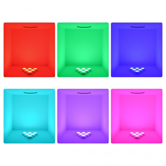 GloboStar® 85818 Φωτιστικά Νυκτός Μπαταρίας LED SMD 5050 6W 600lm με Ασύρματο Χειριστήριο RF - ΣΕΤ 6 Τεμαχίων Πολύχρωμα RGB GloboStar® 85818 Φωτιστικά Νυκτός Μπαταρίας LED SMD 5050 6W 600lm με Ασύρματο Χειριστήριο RF - ΣΕΤ 6 Τεμαχίων Πολύχρωμα RGB