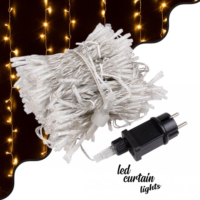 85830 Διακοσμητική Κουρτίνα 3 x 6 Μέτρα με Controller 8 Προγραμμάτων Εναλλαγών Φωτισμού - Επεκτεινόμενη 600 LED 6W AC 230V με Διάφανο Καλώδιο & Πρίζα Schuko Αδιάβροχη IP44 Θερμό Λευκό 3000K Μ3 x Υ6m 85830 Διακοσμητική Κουρτίνα 3 x 6 Μέτρα με Controller 8 Προγραμμάτων Εναλλαγών Φωτισμού - Επεκτεινόμενη 600 LED 6W AC 230V με Διάφανο Καλώδιο & Πρίζα Schuko Αδιάβροχη IP44 Θερμό Λευκό 3000K Μ3 x Υ6m