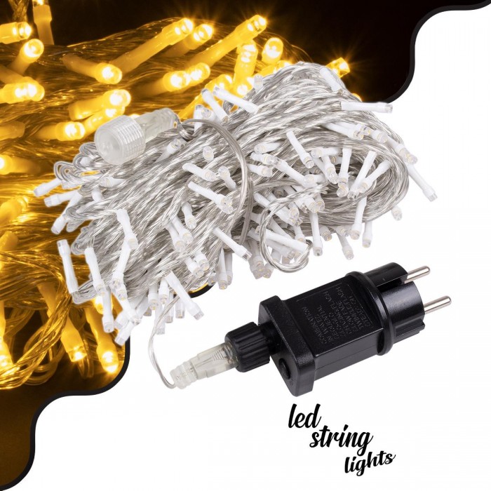 85836 Διακοσμητική Γιρλάντα 23 Μέτρα με Controller 8 Προγραμμάτων Εναλλαγών Φωτισμού - Επεκτεινόμενη 200 LED 3.6W AC 230V με Διάφανο Καλώδιο & Πρίζα Schuko Αδιάβροχη IP44 Θερμό Λευκό 3000K Μ23m 85836 Διακοσμητική Γιρλάντα 23 Μέτρα με Controller 8 Προγραμμάτων Εναλλαγών Φωτισμού - Επεκτεινόμενη 200 LED 3.6W AC 230V με Διάφανο Καλώδιο & Πρίζα Schuko Αδιάβροχη IP44 Θερμό Λευκό 3000K Μ23m