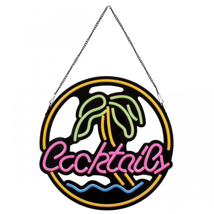 GloboStar® 85851 Φωτιστικό Ταμπέλα Φωτεινή Επιγραφή NEON LED Σήμανσης COCKTAILS 30W AC 230V με Διακόπτη On/Off Ροζ - Γαλάζιο - Κίτρινο - Πράσινο GloboStar® 85851 Φωτιστικό Ταμπέλα Φωτεινή Επιγραφή NEON LED Σήμανσης COCKTAILS 30W AC 230V με Διακόπτη On/Off Ροζ - Γαλάζιο - Κίτρινο - Πράσινο