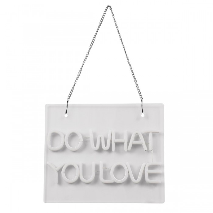GloboStar® 85852 Φωτιστικό Ταμπέλα Φωτεινή Επιγραφή NEON LED Σήμανσης DO WHAT YOU LOVE 30W AC 230V με Διακόπτη On/Off Ροζ GloboStar® 85852 Φωτιστικό Ταμπέλα Φωτεινή Επιγραφή NEON LED Σήμανσης DO WHAT YOU LOVE 30W AC 230V με Διακόπτη On/Off Ροζ