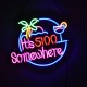 GloboStar® 85853 Φωτιστικό Ταμπέλα Φωτεινή Επιγραφή NEON LED Σήμανσης ITS 5:00 SOMEWHERE 30W AC 230V με Διακόπτη On/Off Ροζ - Γαλάζιο - Κίτρινο - Πράσινο - Κόκκινο GloboStar® 85853 Φωτιστικό Ταμπέλα Φωτεινή Επιγραφή NEON LED Σήμανσης ITS 5:00 SOMEWHERE 30W AC 230V με Διακόπτη On/Off Ροζ - Γαλάζιο - Κίτρινο - Πράσινο - Κόκκινο