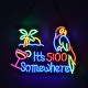 GloboStar® 85854 Φωτιστικό Ταμπέλα Φωτεινή Επιγραφή NEON LED Σήμανσης ITS 5:00 SOMEWHERE PARROT 30W AC 230V με Διακόπτη On/Off Ροζ - Γαλάζιο - Κίτρινο - Πράσινο - Κόκκινο GloboStar® 85854 Φωτιστικό Ταμπέλα Φωτεινή Επιγραφή NEON LED Σήμανσης ITS 5:00 SOMEWHERE PARROT 30W AC 230V με Διακόπτη On/Off Ροζ - Γαλάζιο - Κίτρινο - Πράσινο - Κόκκινο