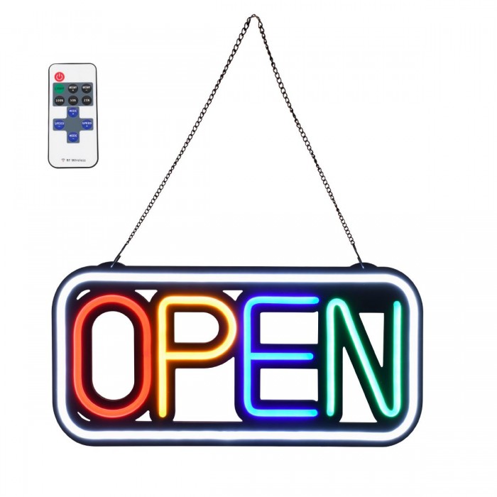 GloboStar® 85857 Φωτιστικό Ταμπέλα Φωτεινή Επιγραφή NEON LED Σήμανσης Animated Square OPEN 30W AC 230V με Διακόπτη On/Off και Ασύρματο Χειριστήριο IR Λευκό - Κόκκινο - Πράσινο - Κίτρινο - Γαλάζιο GloboStar® 85857 Φωτιστικό Ταμπέλα Φωτεινή Επιγραφή NEON LED Σήμανσης Animated Square OPEN 30W AC 230V με Διακόπτη On/Off και Ασύρματο Χειριστήριο IR Λευκό - Κόκκινο - Πράσινο - Κίτρινο - Γαλάζιο