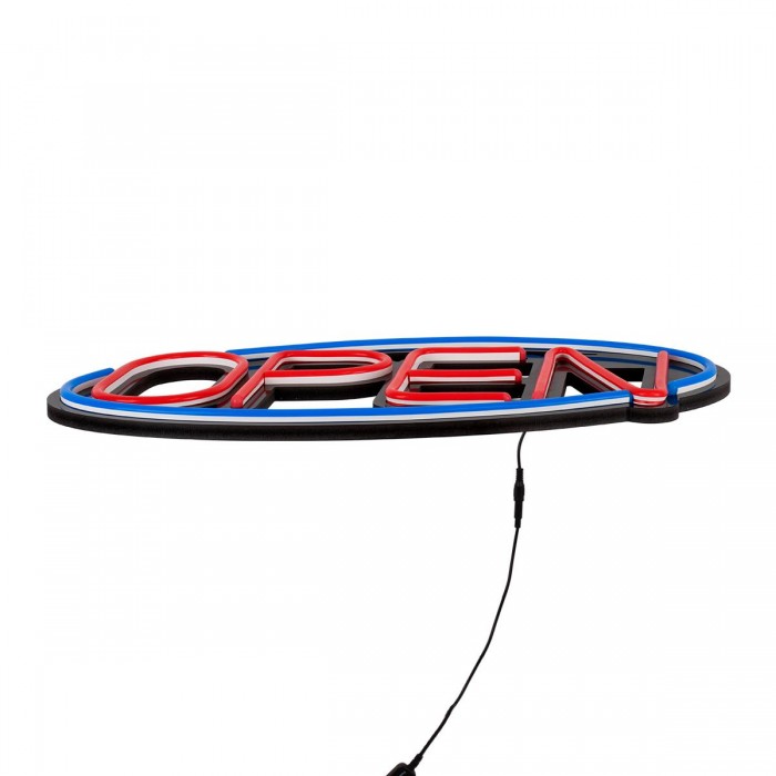 GloboStar® 85860 Φωτιστικό Ταμπέλα Φωτεινή Επιγραφή NEON LED Σήμανσης Animated Ovale OPEN 30W AC 230V με Διακόπτη On/Off και Ασύρματο Χειριστήριο IR Μπλε - Κόκκινο GloboStar® 85860 Φωτιστικό Ταμπέλα Φωτεινή Επιγραφή NEON LED Σήμανσης Animated Ovale OPEN 30W AC 230V με Διακόπτη On/Off και Ασύρματο Χειριστήριο IR Μπλε - Κόκκινο