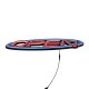 GloboStar® 85860 Φωτιστικό Ταμπέλα Φωτεινή Επιγραφή NEON LED Σήμανσης Animated Ovale OPEN 30W AC 230V με Διακόπτη On/Off και Ασύρματο Χειριστήριο IR Μπλε - Κόκκινο GloboStar® 85860 Φωτιστικό Ταμπέλα Φωτεινή Επιγραφή NEON LED Σήμανσης Animated Ovale OPEN 30W AC 230V με Διακόπτη On/Off και Ασύρματο Χειριστήριο IR Μπλε - Κόκκινο