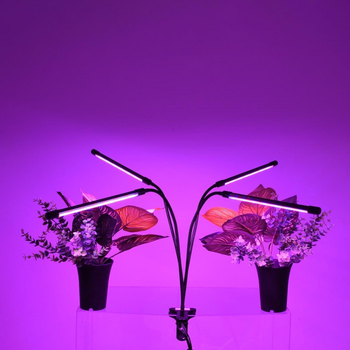 GloboStar® 85957 Grow Light Full Spectrum LED Φωτιστικό Ανάπτυξης Φυτών Γλάστρας με 4 Κινούμενες Κεφαλές & Βάση Μανταλάκι Clip SMD 2835 20W 160° AC230V IP20 με Dimmer & Timer Εσωτερικού Χώρου για Κάλυψη Επιφάνειας 1m x 1m Πλήρους Φάσματος Φωτισμού GloboStar® 85957 Grow Light Full Spectrum LED Φωτιστικό Ανάπτυξης Φυτών Γλάστρας με 4 Κινούμενες Κεφαλές & Βάση Μανταλάκι Clip SMD 2835 20W 160° AC230V IP20 με Dimmer & Timer Εσωτερικού Χώρου για Κάλυψη Επιφάνειας 1m x 1m Πλήρους Φάσματος Φωτισμού