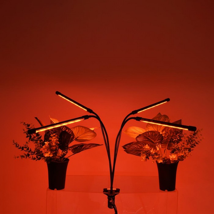 GloboStar® 85957 Grow Light Full Spectrum LED Φωτιστικό Ανάπτυξης Φυτών Γλάστρας με 4 Κινούμενες Κεφαλές & Βάση Μανταλάκι Clip SMD 2835 20W 160° AC230V IP20 με Dimmer & Timer Εσωτερικού Χώρου για Κάλυψη Επιφάνειας 1m x 1m Πλήρους Φάσματος Φωτισμού GloboStar® 85957 Grow Light Full Spectrum LED Φωτιστικό Ανάπτυξης Φυτών Γλάστρας με 4 Κινούμενες Κεφαλές & Βάση Μανταλάκι Clip SMD 2835 20W 160° AC230V IP20 με Dimmer & Timer Εσωτερικού Χώρου για Κάλυψη Επιφάνειας 1m x 1m Πλήρους Φάσματος Φωτισμού