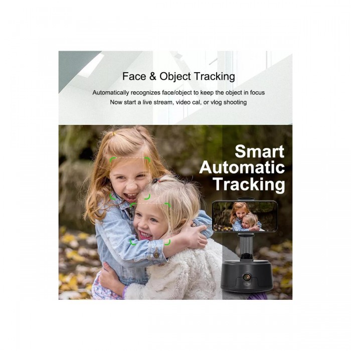 GloboStar® 86005 Following Face Auto Tracking Live Steaming Mobile Stand - Βάση Κινητού με Ανιχνευτή Κίνησης & Βάση για Τρίποδο - Μαύρο GloboStar® 86005 Following Face Auto Tracking Live Steaming Mobile Stand - Βάση Κινητού με Ανιχνευτή Κίνησης & Βάση για Τρίποδο - Μαύρο